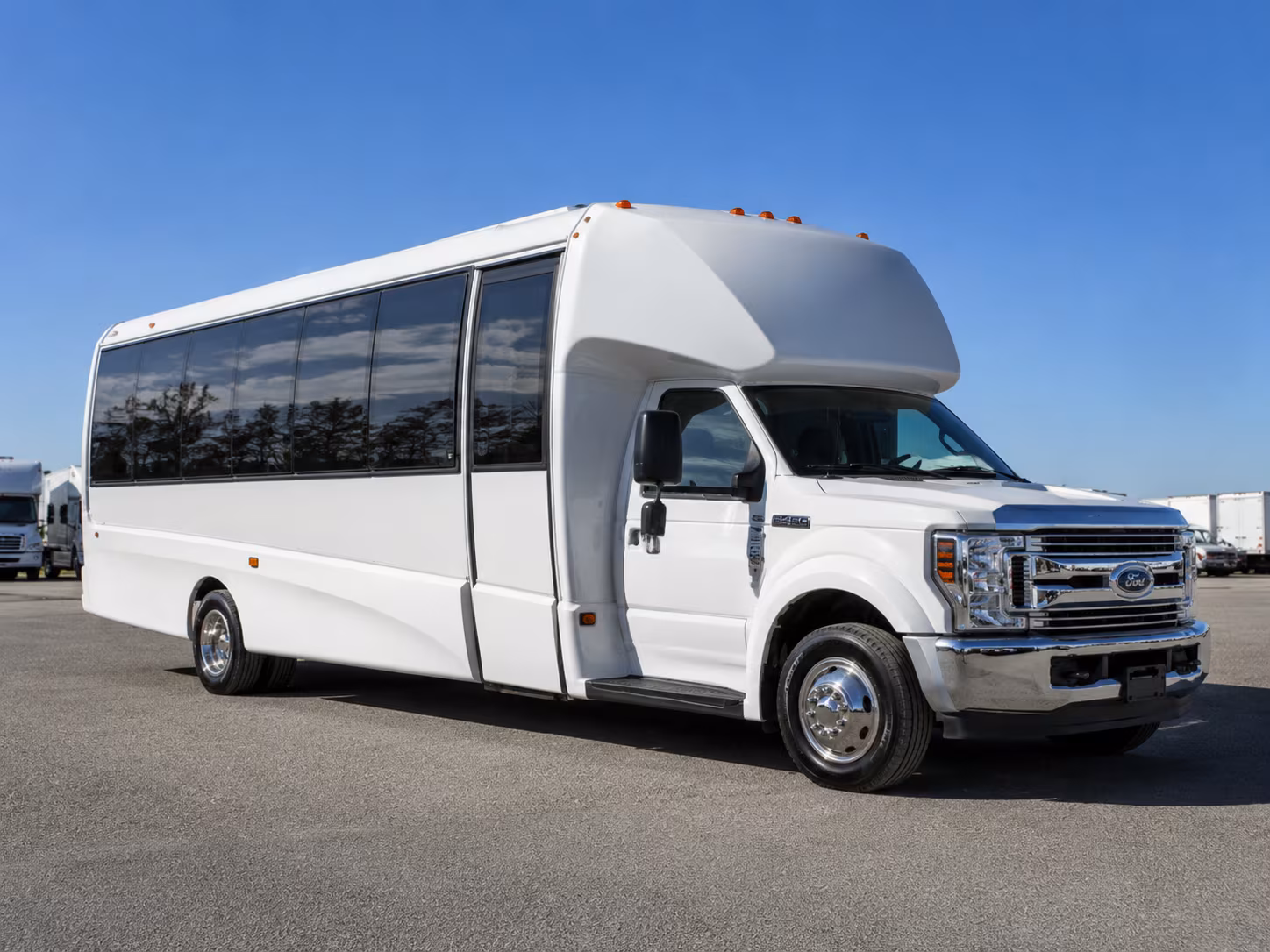 bus rentals for corporate film industry and production events in wilmington