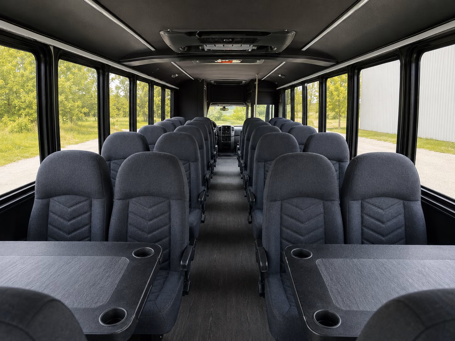 wilmington 15 passenger minibus inside