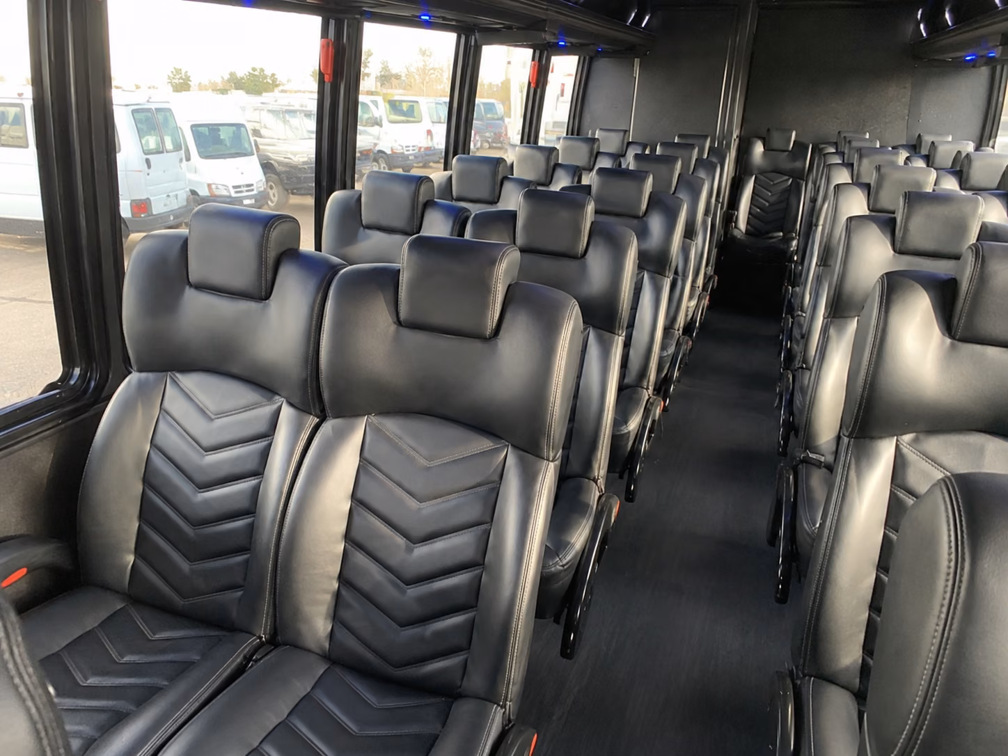 wilmington 18 passenger minibus inside