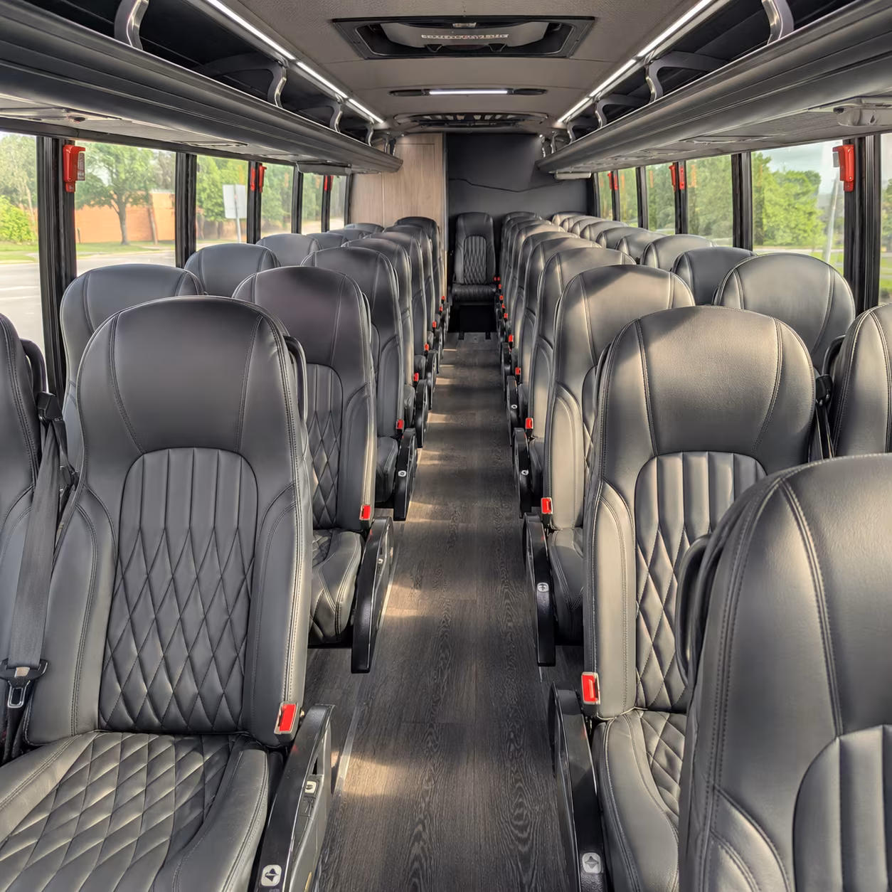 wilmington 25 passenger minibus inside