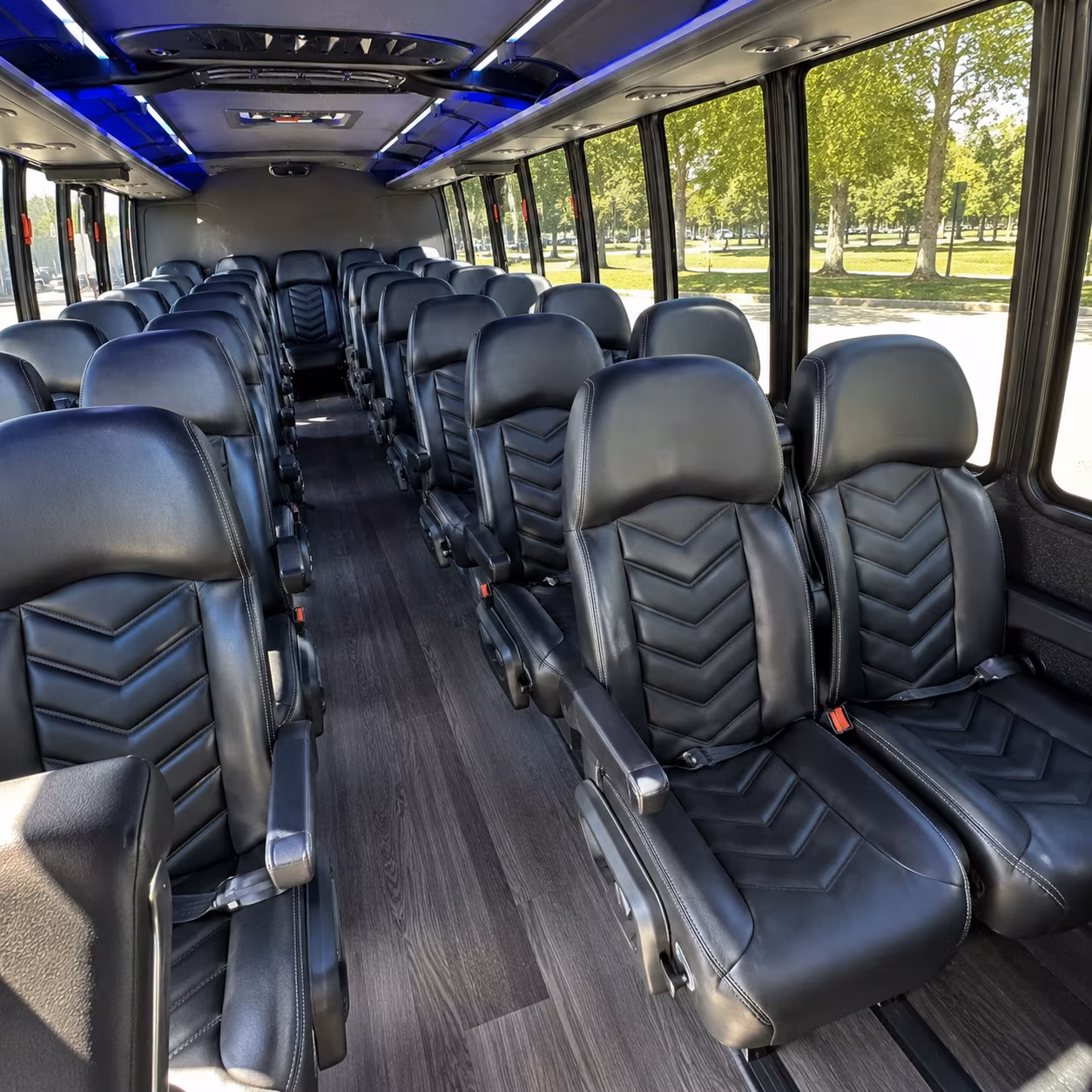 wilmington 25 passenger minibus interior