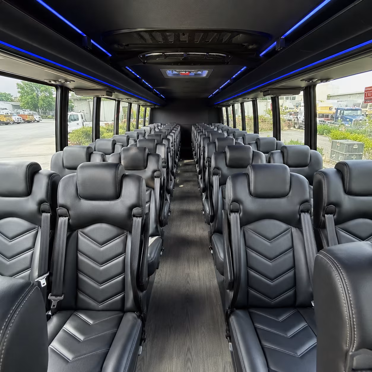 wilmington 28 passenger minibus interior