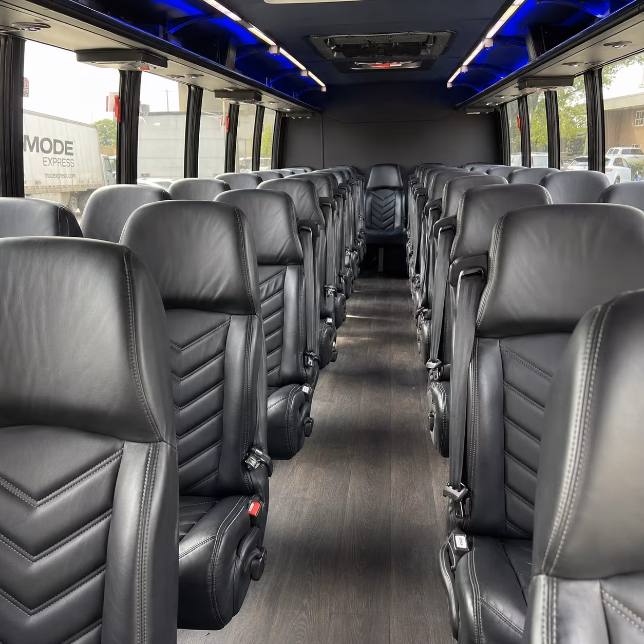 wilmington 30 passenger minibus inside