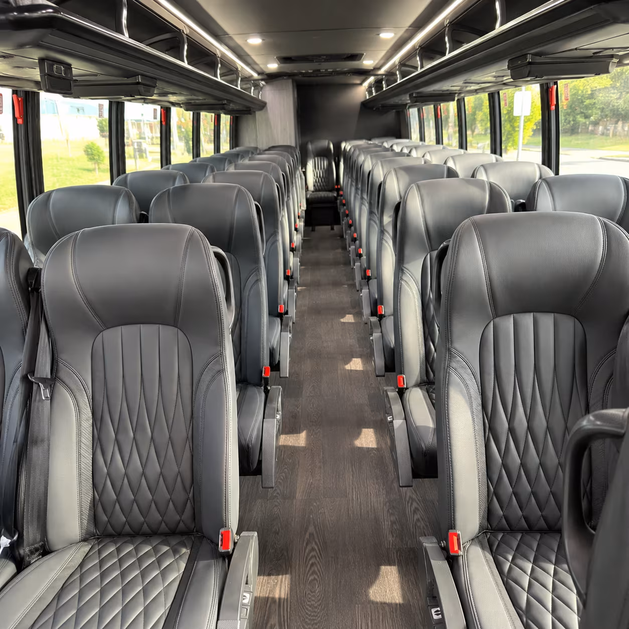 wilmington 35 passenger minibus inside