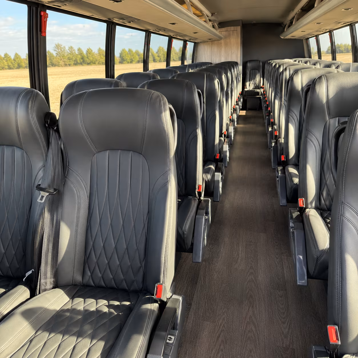 wilmington 35 passenger minibus interior