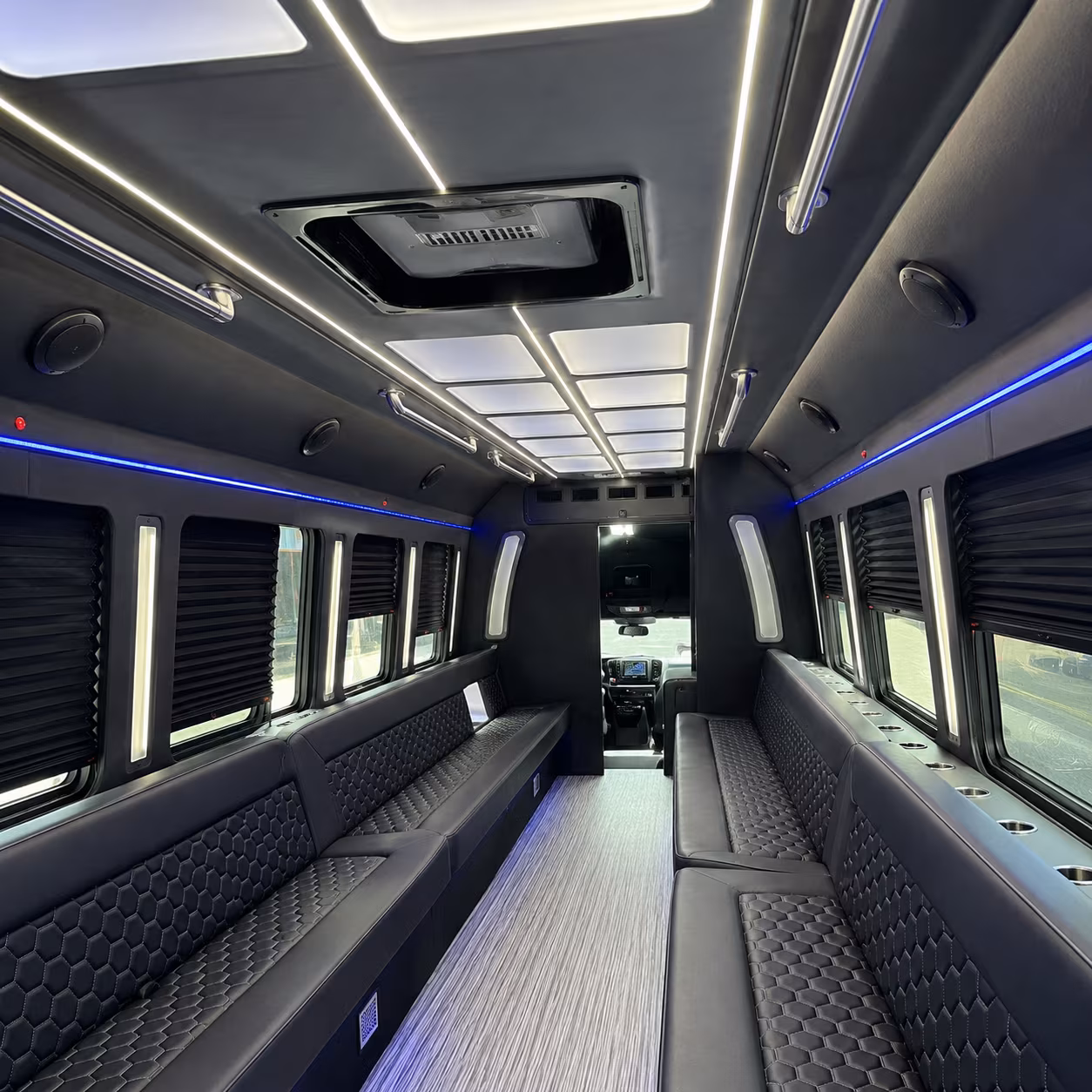 wilmington party bus interior