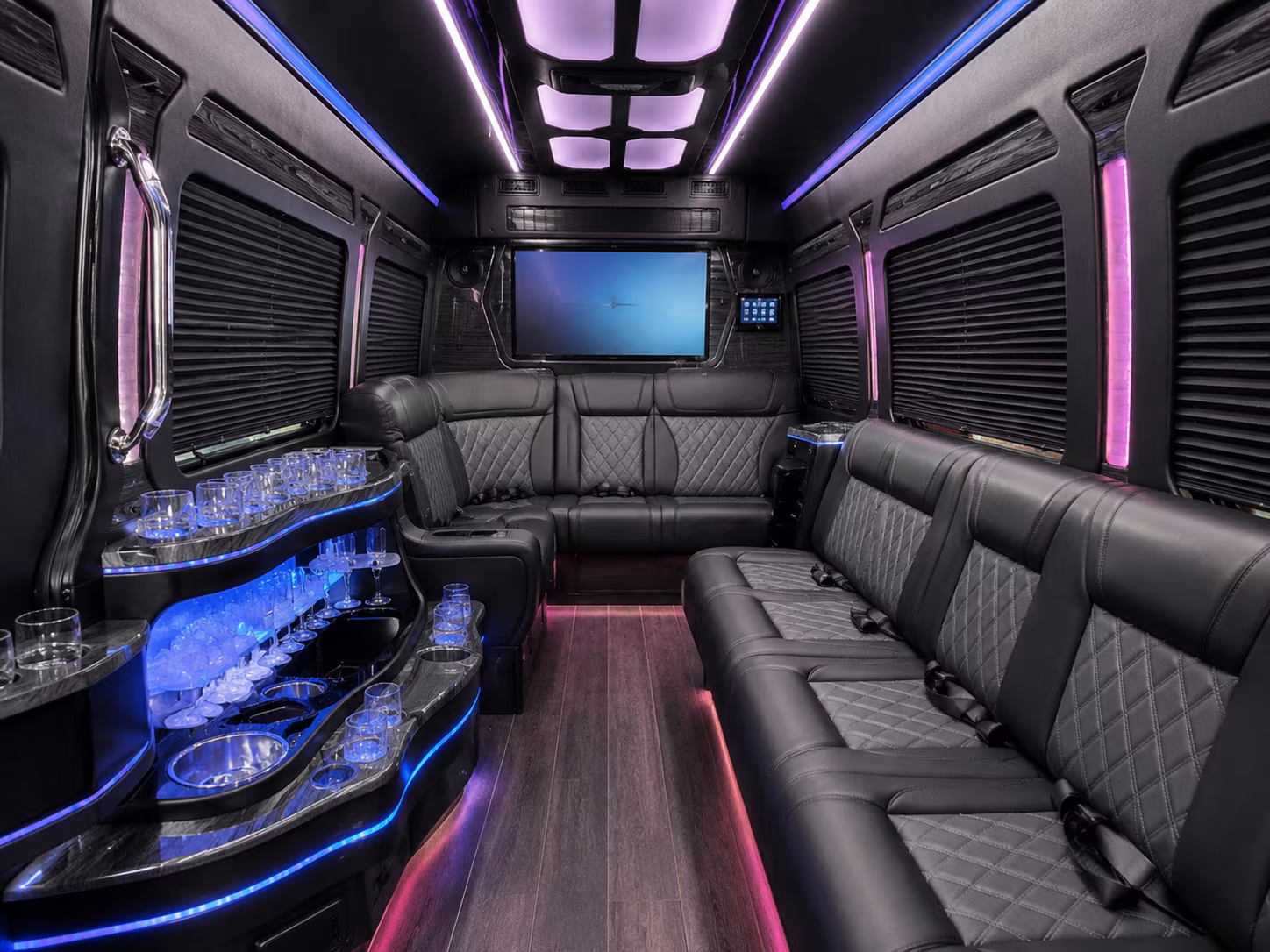 wilmington sprinter limousine interior